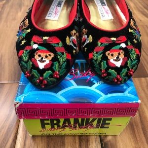 New Frankie & Baby Christmas Bear Flats